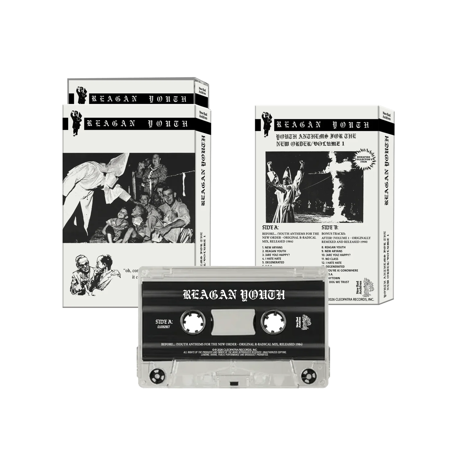 Reagan Youth - Youth Anthems For The New Order / Volume 1  (Cassette + Tote Bag Bundle) - Image 4